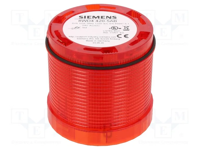 SIEMENS 8WD4420-5AB Señalizador Luminoso LED Rojo 24VDC SIEMENS 8WD4420-5AB Señalizador Luminoso LED Rojo 24VDC