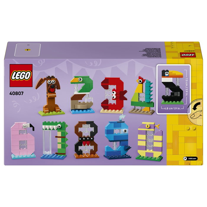 LEGO 40807 Números de Cumpleaños - Adornos de animales para tartas LEGO 40807 Números de Cumpleaños - Adornos de animales para tartas