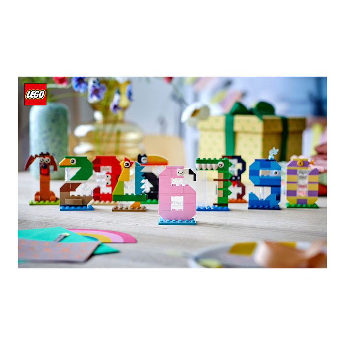 LEGO 40807 Números de Cumpleaños - Adornos de animales para tartas LEGO 40807 Números de Cumpleaños - Adornos de animales para tartas