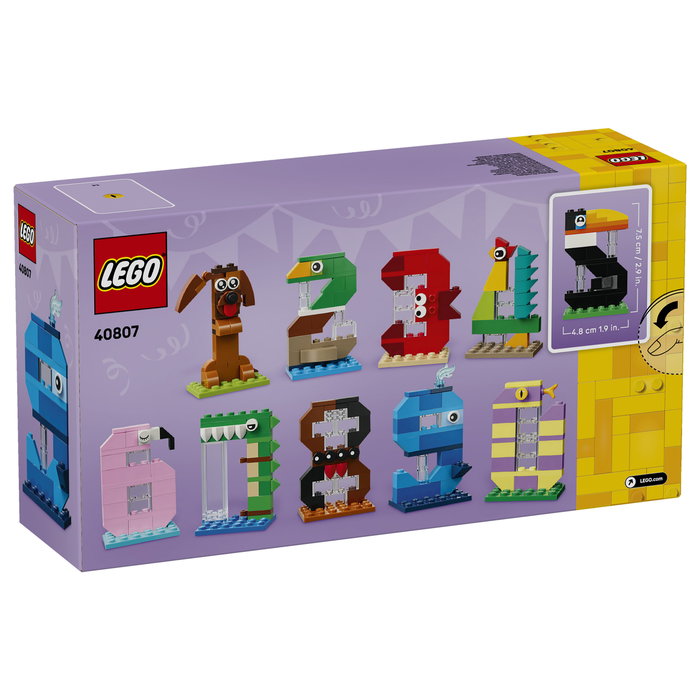 LEGO 40807 Números de Cumpleaños - Adornos de animales para tartas LEGO 40807 Números de Cumpleaños - Adornos de animales para tartas