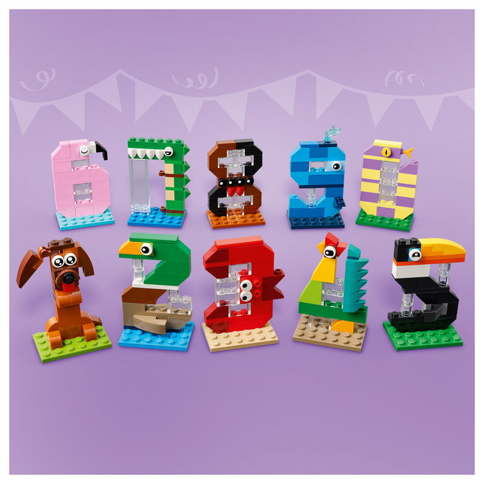 LEGO 40807 Números de Cumpleaños - Adornos de animales para tartas LEGO 40807 Números de Cumpleaños - Adornos de animales para tartas