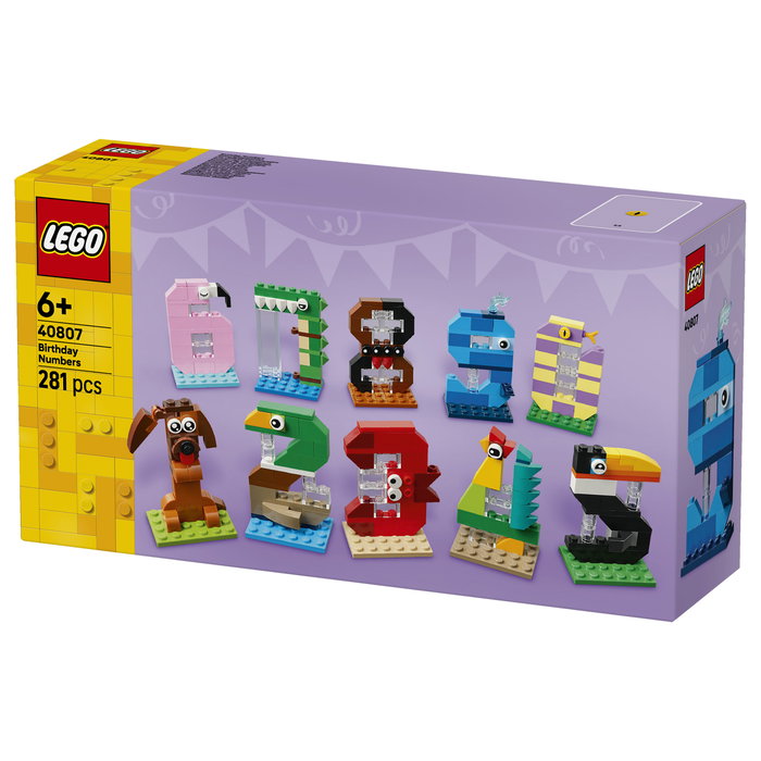 LEGO 40807 Números de Cumpleaños - Adornos de animales para tartas LEGO 40807 Números de Cumpleaños - Adornos de animales para tartas