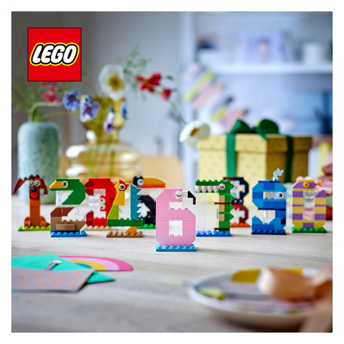 LEGO 40807 Números de Cumpleaños - Adornos de animales para tartas LEGO 40807 Números de Cumpleaños - Adornos de animales para tartas