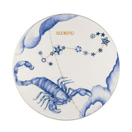 Le coq Plato Escorpio Astrologia Porcelana 32.5 cm (4 Unidades)