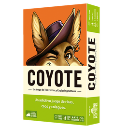 Juegos Juego de Mesa Coyote - Juego de Cartas de Deducción y Faroleo para Grupos, Partidas Rápidas, 3+ Jugadores, Recomendado para +10 años, Familiar y Divertido