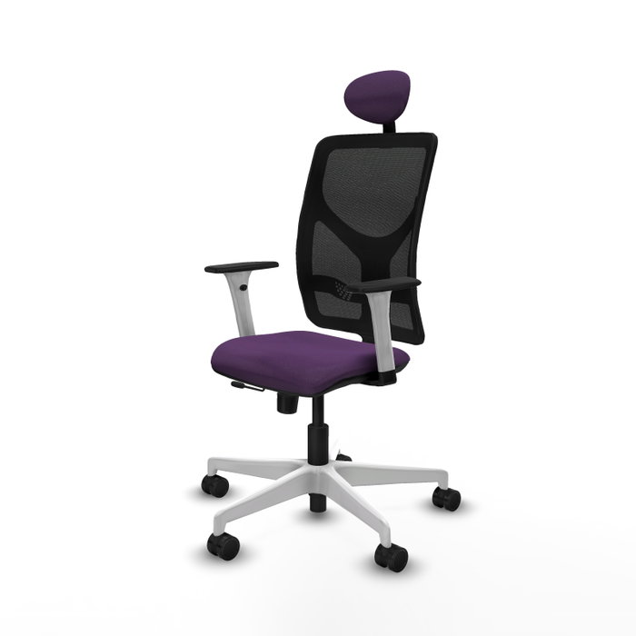 PIQUERAS Y CRESPO Silla de oficina Motilla Morada con mecanismo Sincro/Traslack