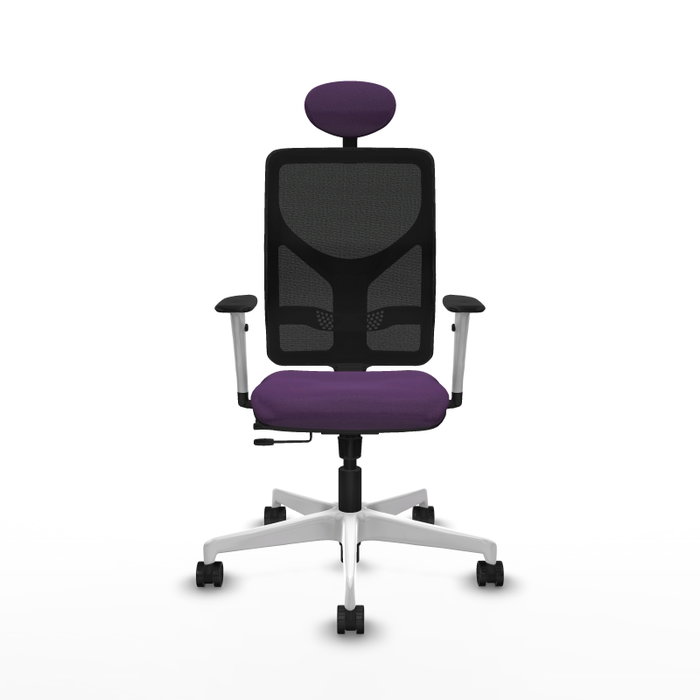 PIQUERAS Y CRESPO Silla de oficina Motilla Morada con mecanismo Sincro/Traslack