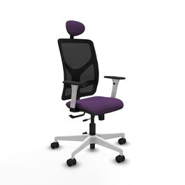 PIQUERAS Y CRESPO Silla de oficina Motilla Morada con mecanismo Sincro/Traslack
