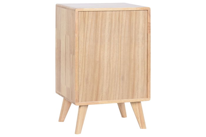 DKD Home Decor Cajonera Scandi Natural 3 cajones 63 x 40 x 30 cm Rubberwood Ratan Metal