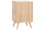 DKD Home Decor Cajonera Scandi Natural 3 cajones 63 x 40 x 30 cm Rubberwood Ratan Metal