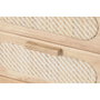 DKD Home Decor Cajonera de Rubberwood y Ratán Natural