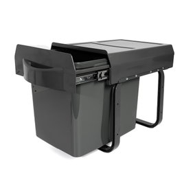 HERRAJES ALK Cubo de basura extraíble VIRTUS 16L Antracita