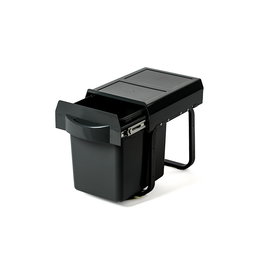 HERRAJES ALK Cubo de Basura VIRTUS 488.23 Extraíble para Instalación en Mueble, 1x16 Litros, con Tapa Antiolor, para Mueble de 300 mm