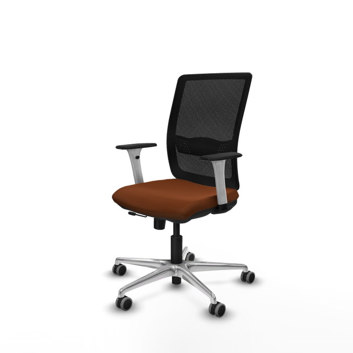 PIQUERAS Y CRESPO Silla de oficina Haches con mecanismo Sincro/Traslack Marrón y Negro PIQUERAS Y CRESPO Silla de oficina Haches con mecanismo Sincro/Traslack Marrón y Negro