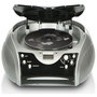 Lenco SCD-24 Radio FM y reproductor de CD negro/plata