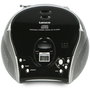 Lenco SCD-24 Radio FM y reproductor de CD negro/plata