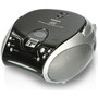 Lenco SCD-24 Radio FM y reproductor de CD negro/plata