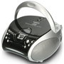 Lenco SCD-24 Radio FM y reproductor de CD negro/plata