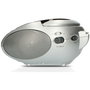 Lenco SCD-24 Radio FM y reproductor de CD negro/plata