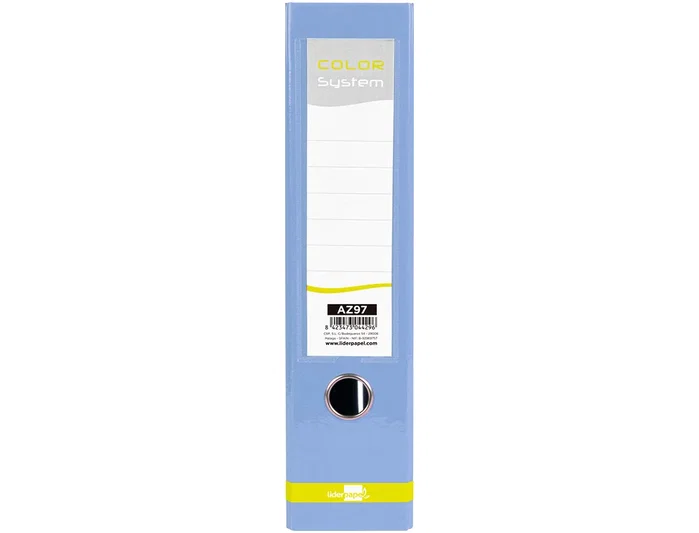 Liderpapel Archivador de palanca A4 celeste lomo 80 mm Liderpapel Archivador de palanca A4 celeste lomo 80 mm