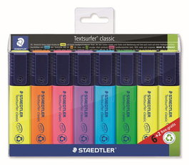 Marcador Fluor Staedtler 364 Textsurfer Classic Estuche De 6+2