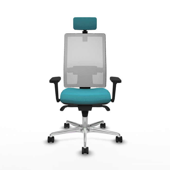 PIQUERAS Y CRESPO Silla de oficina Horna Turquesa y Blanco PIQUERAS Y CRESPO Silla de oficina Horna Turquesa y Blanco