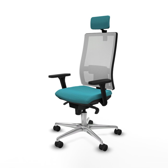 PIQUERAS Y CRESPO Silla de oficina Horna Turquesa y Blanco PIQUERAS Y CRESPO Silla de oficina Horna Turquesa y Blanco
