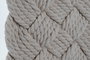 DKD Home Decor Decoración de Pared de Cuerda de Algodón Trenzada Natural 33x3x67 cm