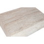 DKD Home Decor Mesa de Centro de Fibra de Vidrio Simil Travertino