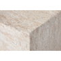 DKD Home Decor Mesa de Centro de Fibra de Vidrio Simil Travertino