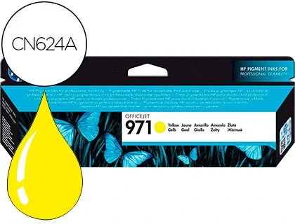 HP Cartucho de Tinta 971 Amarillo (CN624AE)