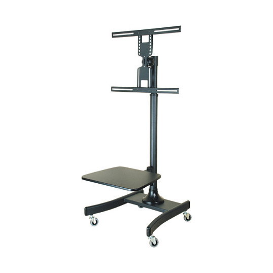 VALUE Soporte Móvil para TV LCD, Ruedas, 27-47 Pulgadas, Capacidad 50 kg, Hasta 35 kg PTV, Color Negro