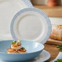 Luminarc Plato de Postre Romantic Azul 19cm Blanco