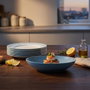 Luminarc Plato de Postre Romantic Azul 19cm Blanco