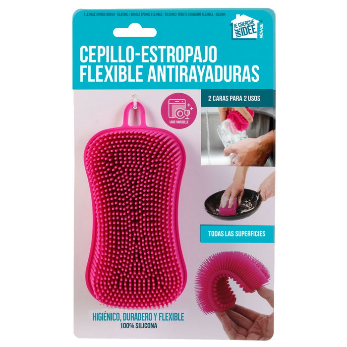 Je cherche une Idee Cepillo Estropajo de Silicona Doble Cara