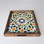 Aberto Design Bandeja REF037 de Madera Maciza para Decoración del Hogar 48x38x4 cm