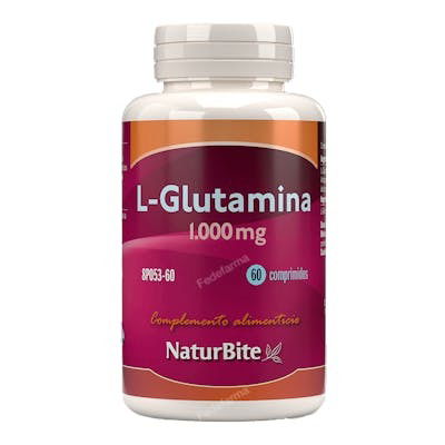 NATURBITE L-Glutamina 1000Mg 60Comprimidos Complemento Alimenticio NATURBITE L-Glutamina 1000Mg 60Comprimidos Complemento Alimenticio