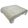 DKD Home Decor Mesita Auxiliar Indio Blanco 63.5 x 25.4 x 89 cm