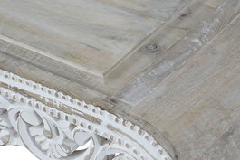 DKD Home Decor Mesita Auxiliar Indio Blanco 63.5 x 25.4 x 89 cm