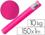 Liderpapel Bobina de Papel Kraft Verjurado Fucsia para Embalaje, 65 gr/m2, Ancho 1 m x 150 m Largo, Peso 10 kg, Rollo de Alta Resistencia