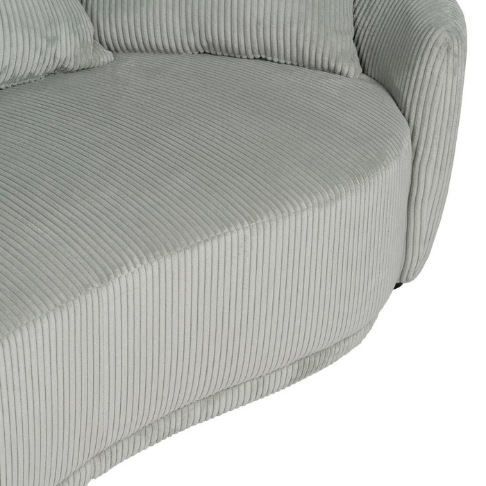 Sofá 3 Plazas Hielo Tejido Salón 197 X 96 X 75 cm