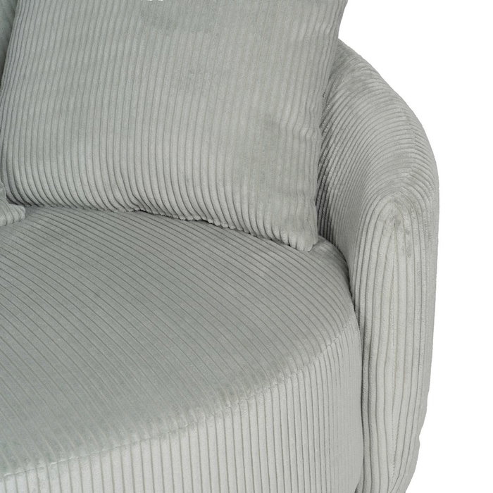 Sofá 3 Plazas Hielo Tejido Salón 197 X 96 X 75 cm
