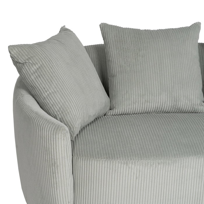 Sofá 3 Plazas Hielo Tejido Salón 197 X 96 X 75 cm