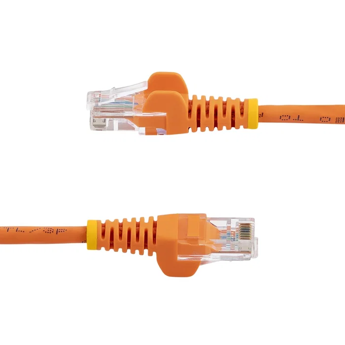 StarTech Cable de Red Ethernet 7m Naranja Cat5e UTP Fast Ethernet 100 Mbit/s RJ-45 Macho/Macho Conectores Chapados en Oro PoE 45PAT7MOR
