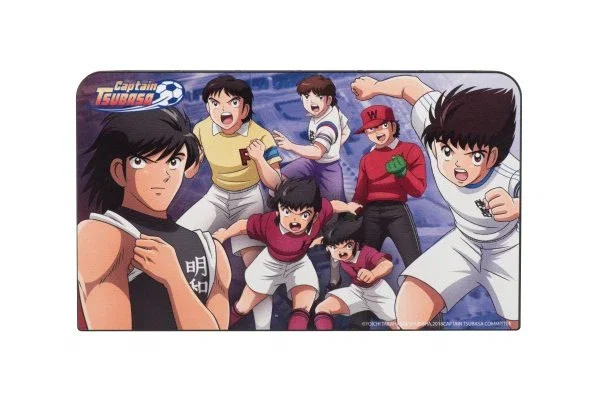 PLAION 1059953 Funda para Consola Nintendo Switch - Microfibra y Plástico Multicolor con Tema Captain Tsubasa, Con 6 Ranuras para Tarjetas
