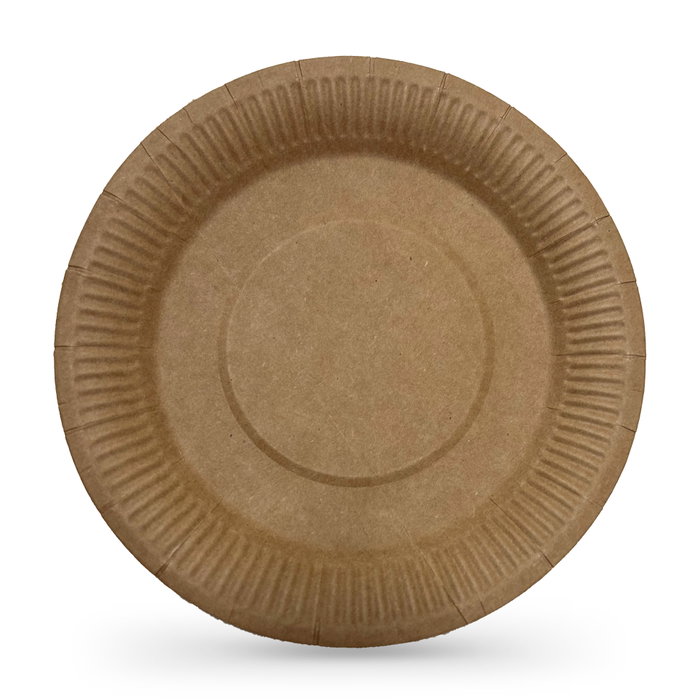 Algon Set 3 Platos Carton Kraft 28 cm (24 Unidades)