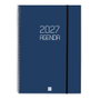 Finocam Agenda Anual 2027 Espiral Basic Opaque Azul
