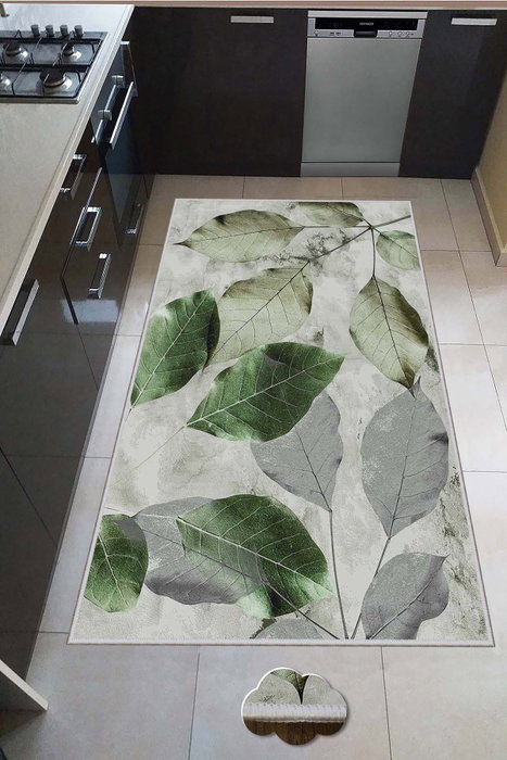 Conceptum Hmnt571 Alfombra para Pasillo 80x200 cm Antibacteriana Antideslizante Lavable a Máquina 100% Poliéster Impresión Digital 3D