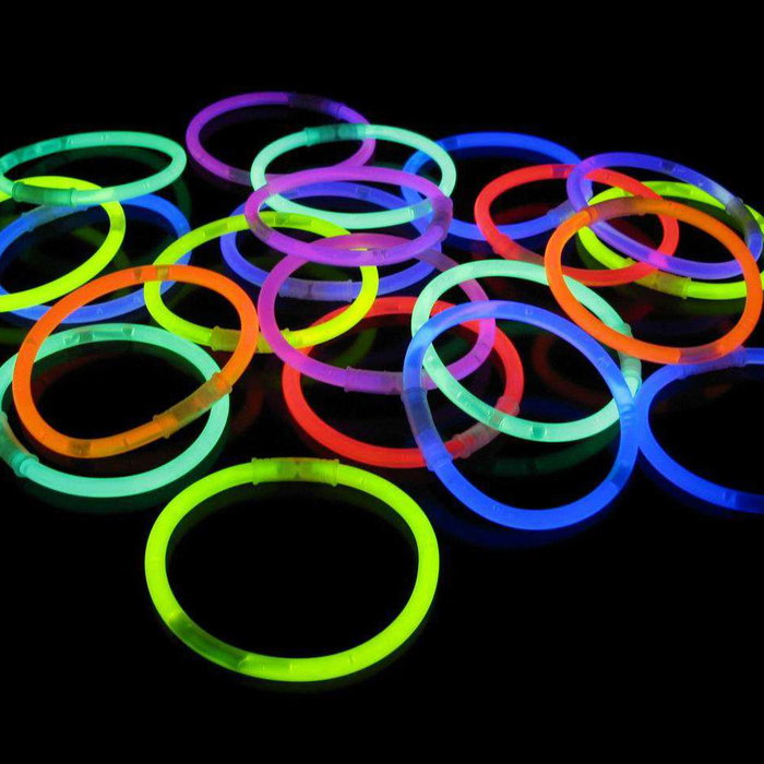 Party Time Enceinte - Juego de 15 Palos Luminosos para Fiestas de 21 cm, Duración 8 Horas, Incluye Tubos para Hacer Pulseras y Collares