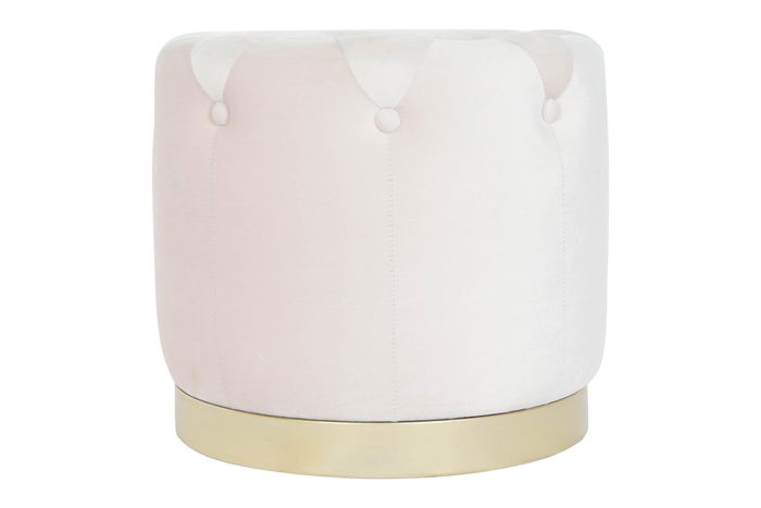 DKD Home Decor Reposapiés Rosa Dorado 60 x 45 x 60 cm Set de 3